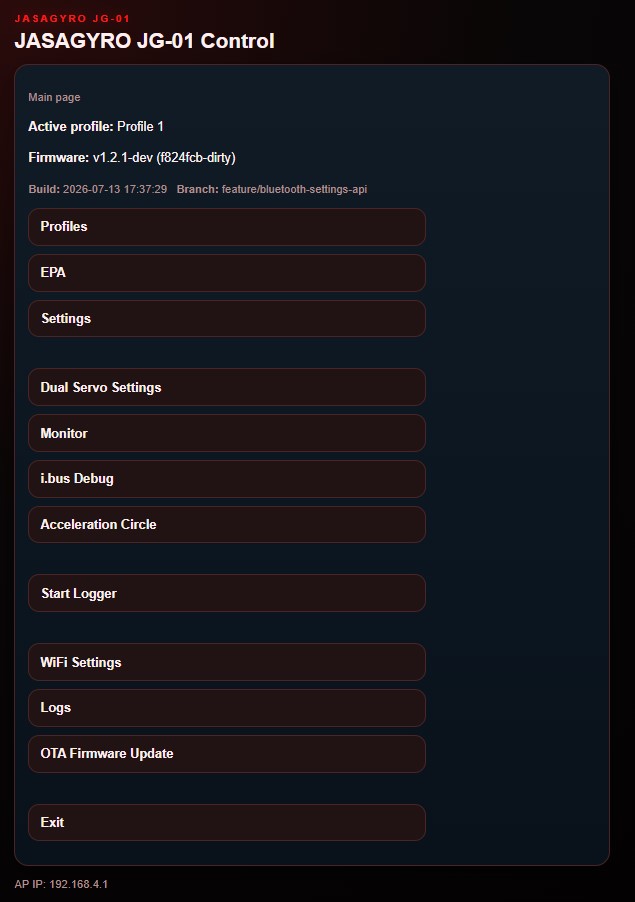 JG-01 interface teaser screenshot
